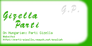 gizella parti business card